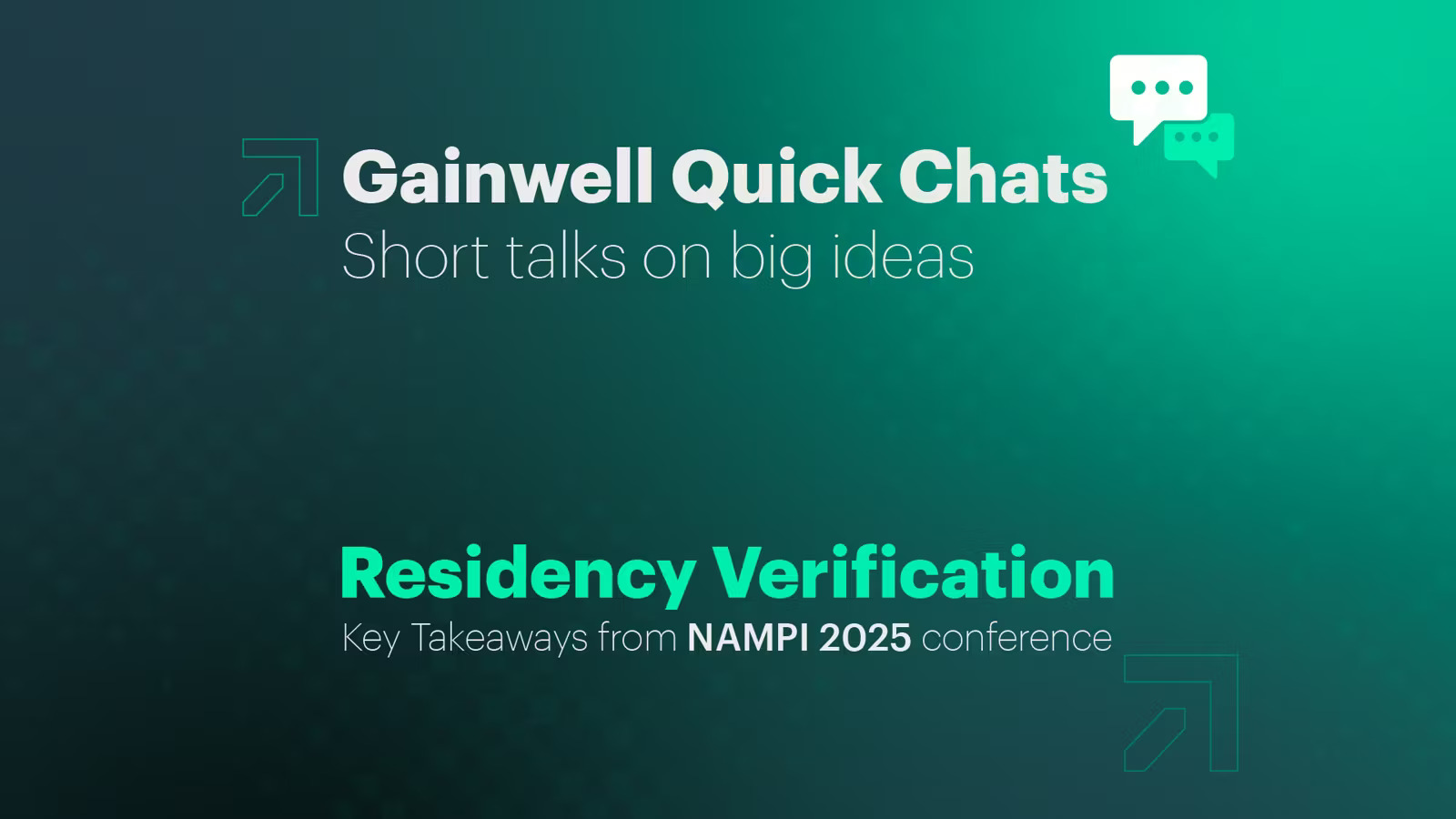 <p>Gainwell Quick Chats: Residency Verification</p>
