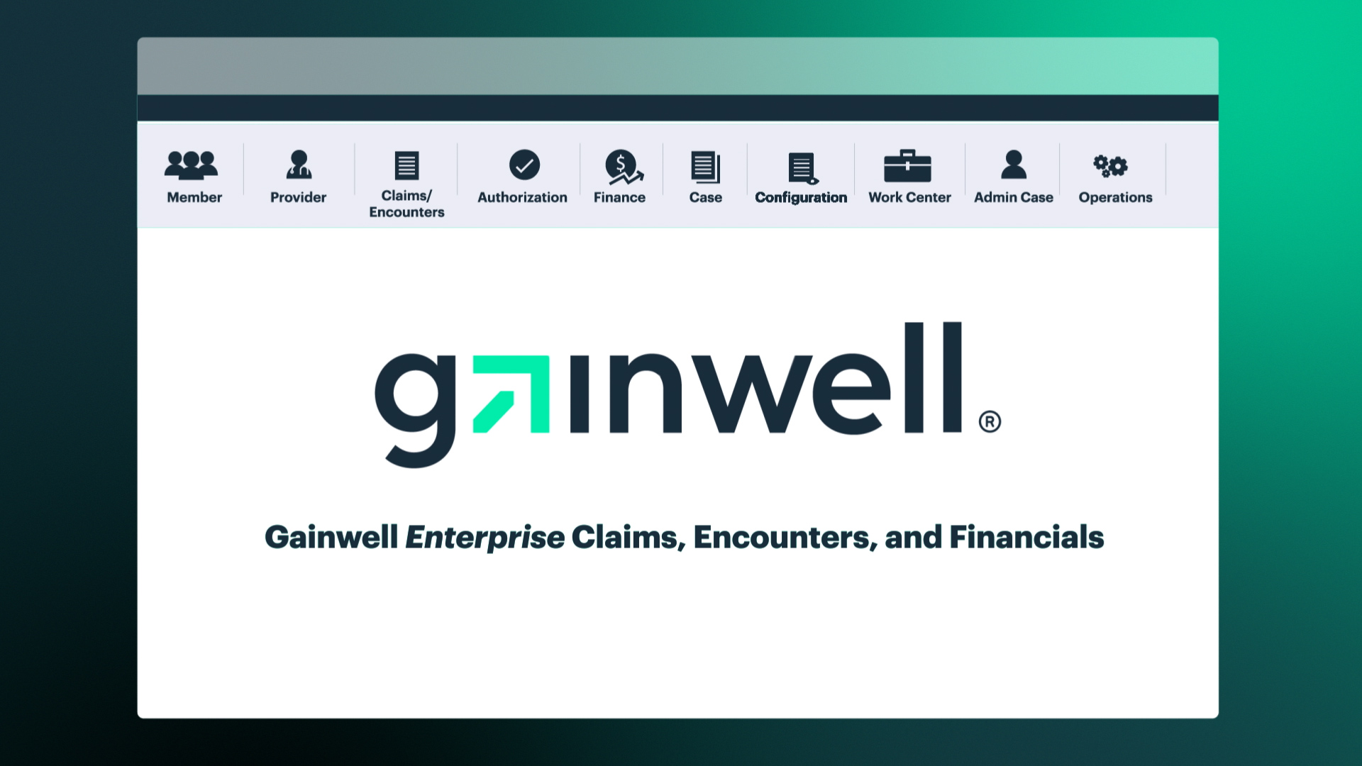 <p>Gainwell Enterprise Claims, Encounters, and Financials</p>
